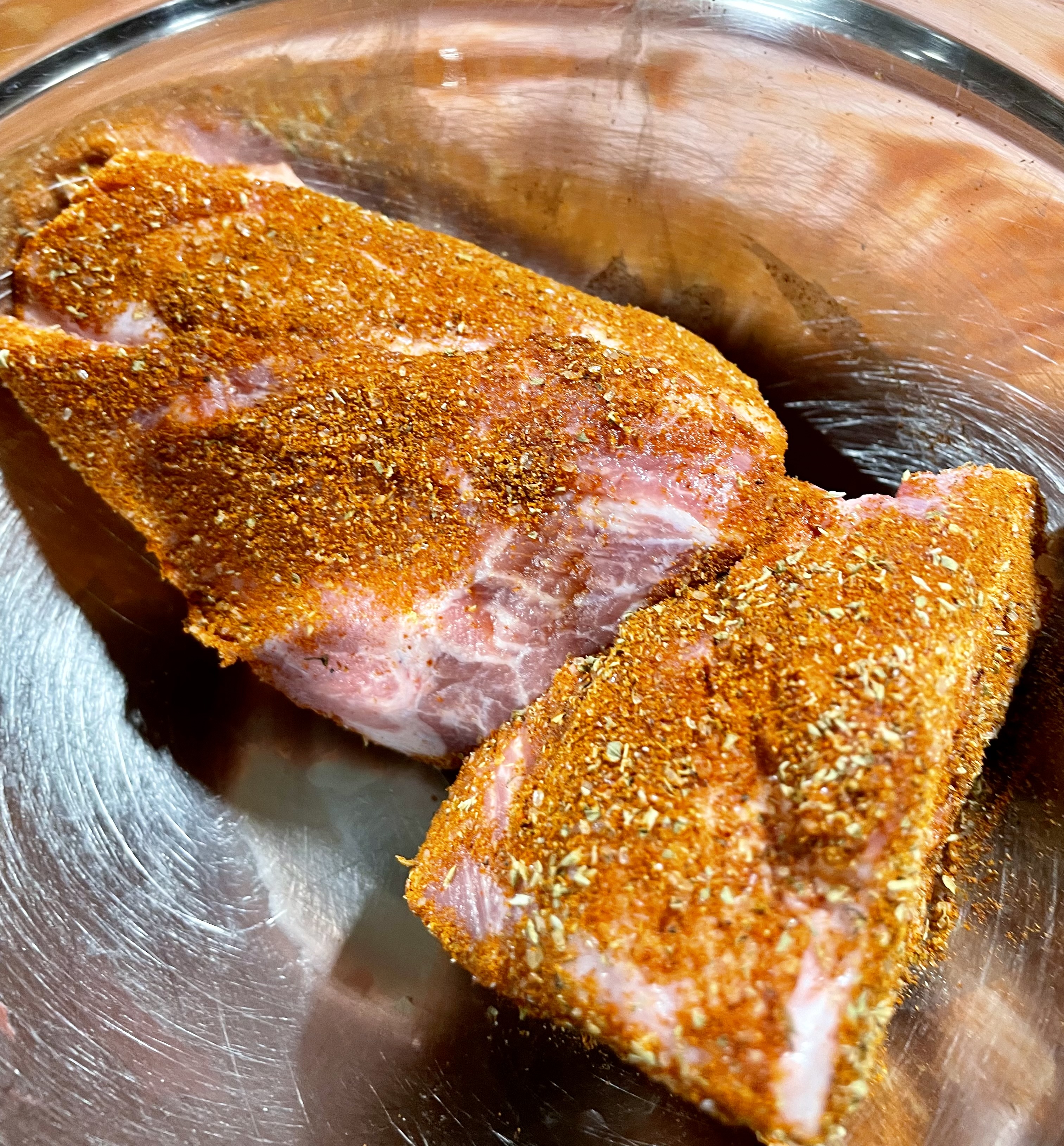rubbed meat
