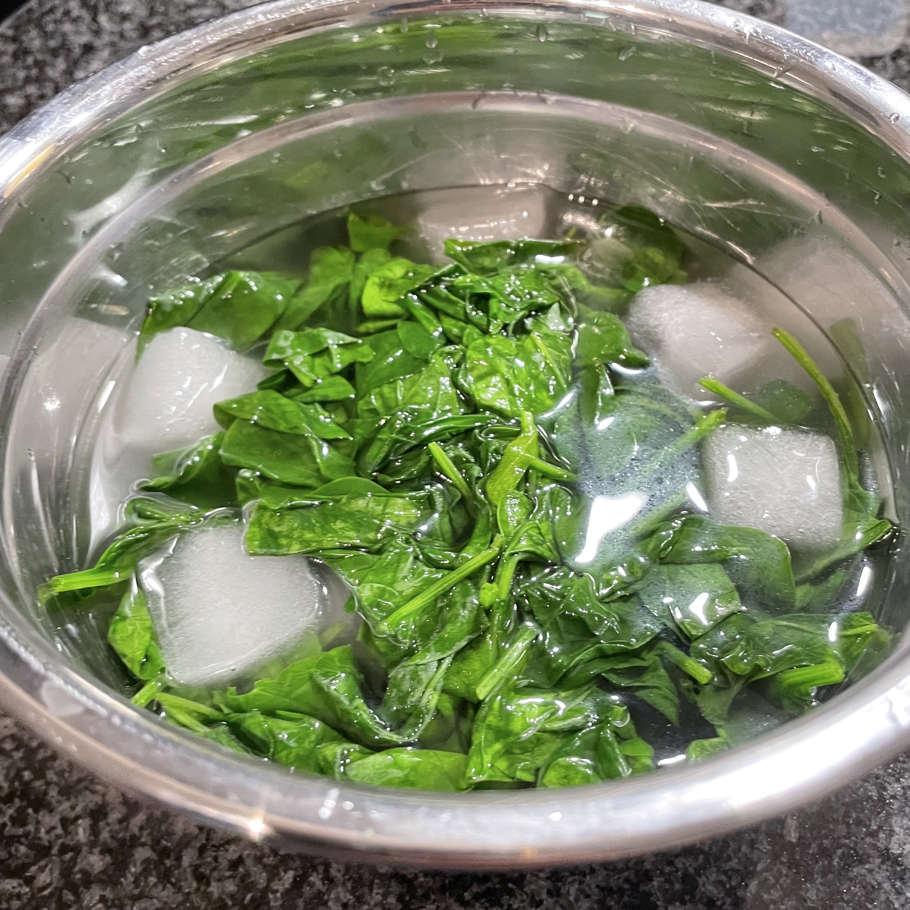 spinach ice bath